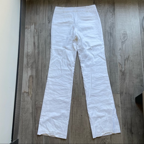 Club Monaco white linen wide leg pants - Picture 6 of 7